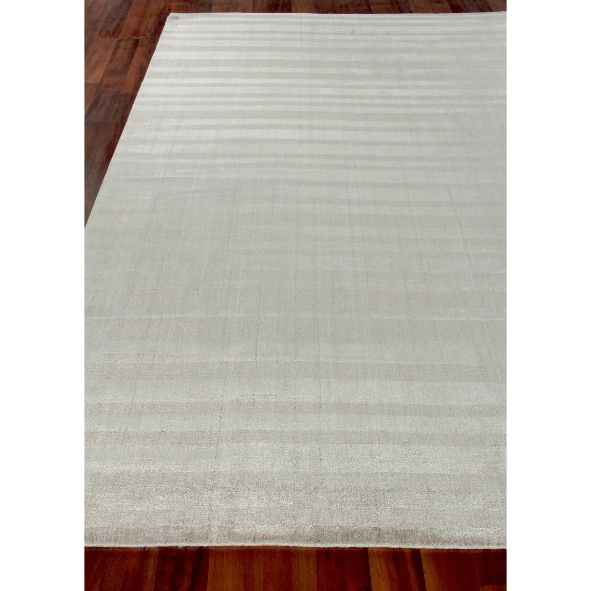 Robin Stripe Rug by Exquisite Rugs in taupe. Made from bamboo silk, wool in a unique style.