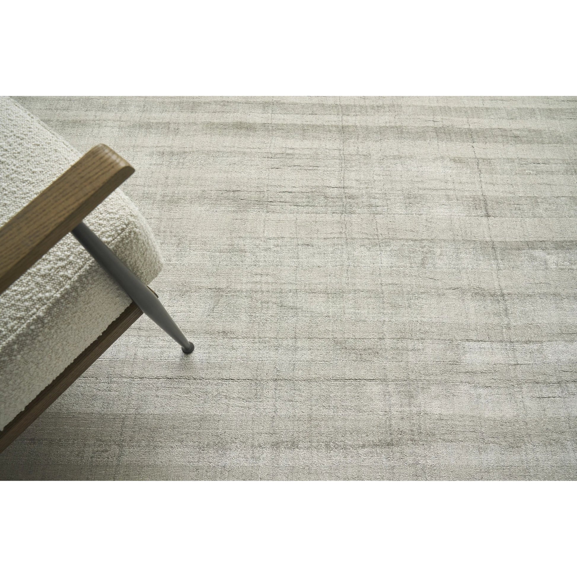Robin Stripe Rug by Exquisite Rugs in taupe. Made from bamboo silk, wool in a unique style.