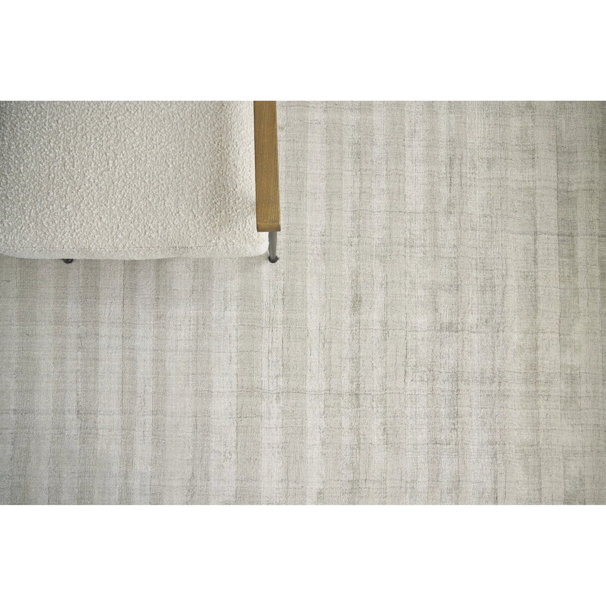 Robin Stripe Rug by Exquisite Rugs in taupe. Made from bamboo silk, wool in a unique style.