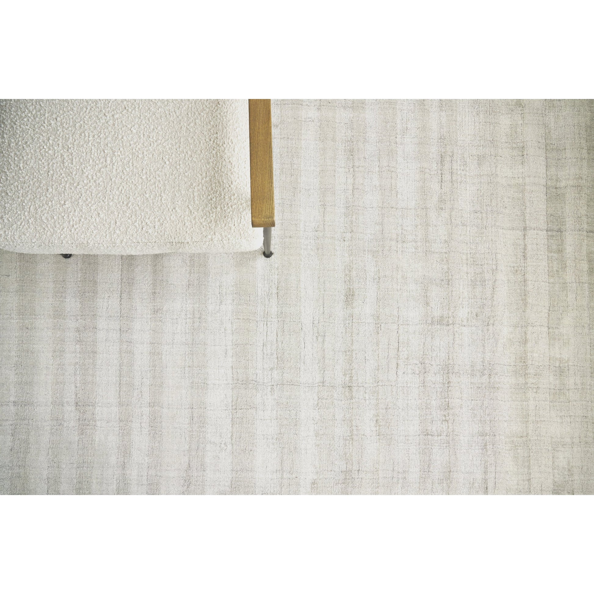 Robin Stripe Rug by Exquisite Rugs in taupe. Made from bamboo silk, wool in a unique style.