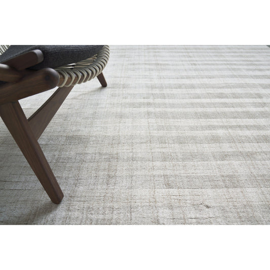 Robin Stripe Rug - Light Khaki by Exquisite Rugs in light khaki. Made from bamboo silk, cotton in a unique style.