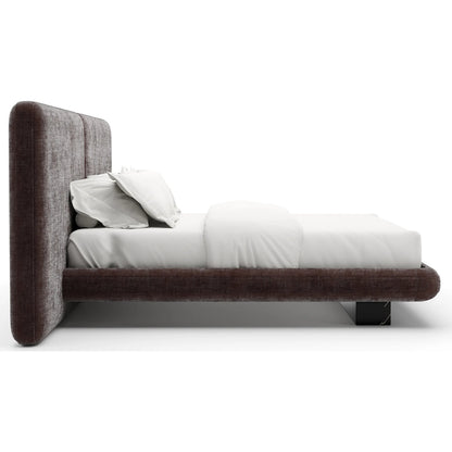 Overlap Upholstered 2 Panel Bed by Caracole. Made from stone in a transitional style.