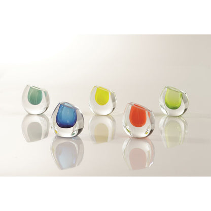 Color Drop Vase by Global Views. Made from art glass in a modern style.