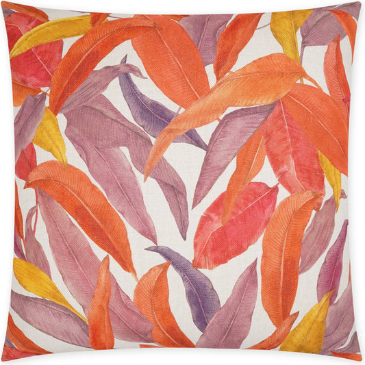 Easy Breezy Pillow by DV Kap Home in multi, coral/salmon, purple. Made from 100% polyester in a modern style.