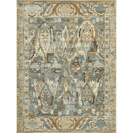 Jurassic Rug - Gray, Light Blue by Exquisite Rugs in gray/light blue. Made from unique in a unique style.