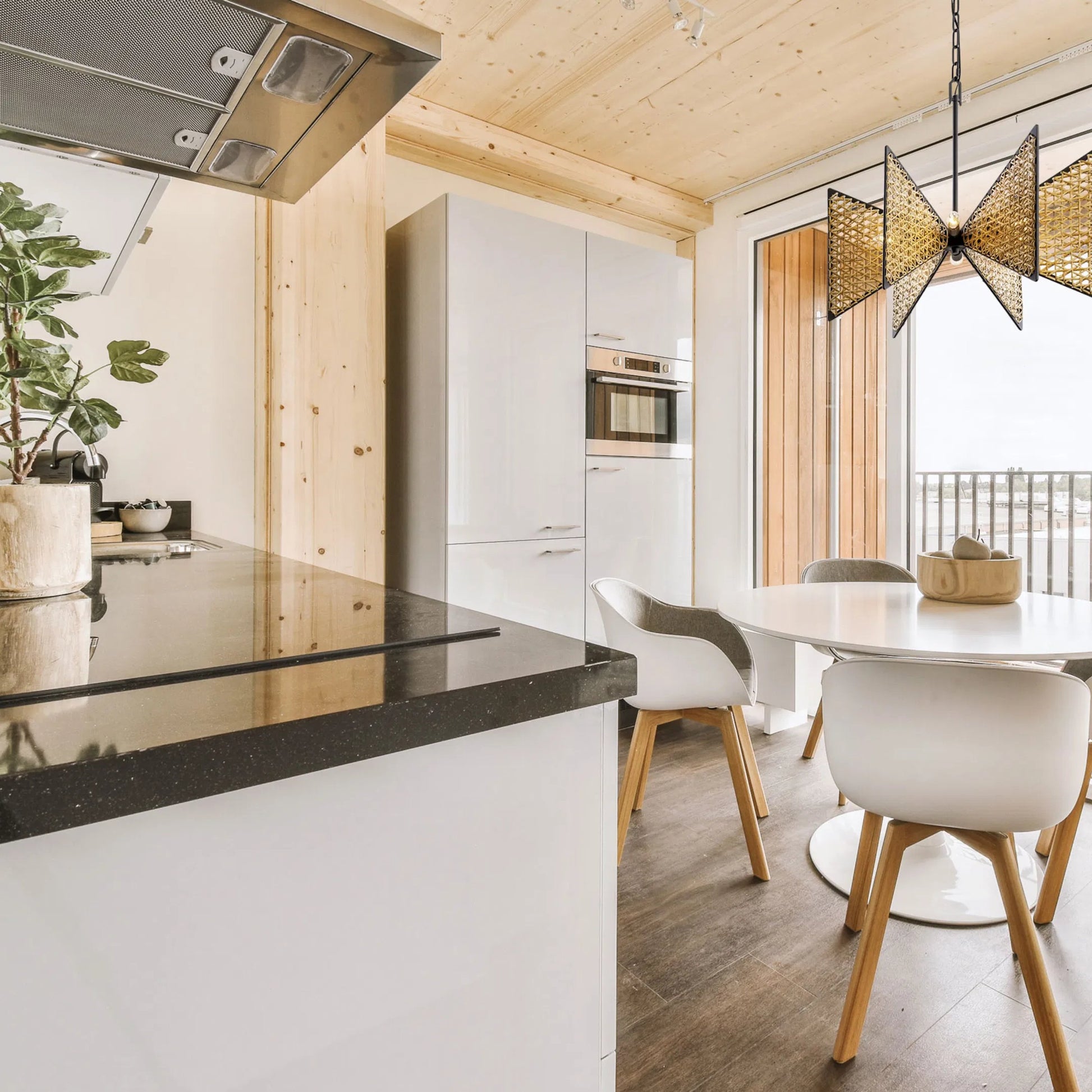 Machina Chandelier by Varaluz in matte black/sulihiya. Made from unique in a cottage & farmhouse style.