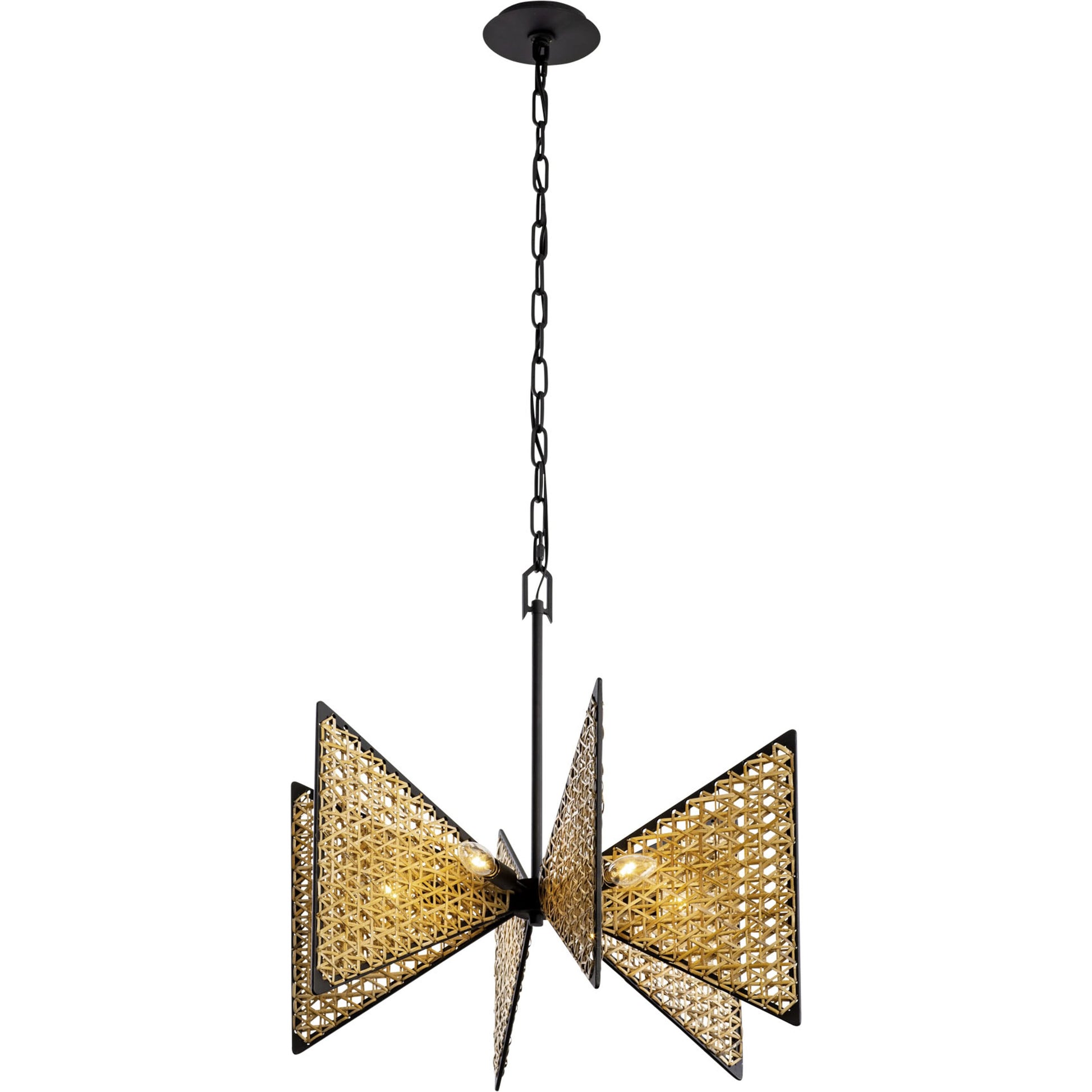 Machina Chandelier by Varaluz in matte black/sulihiya. Made from unique in a cottage & farmhouse style.