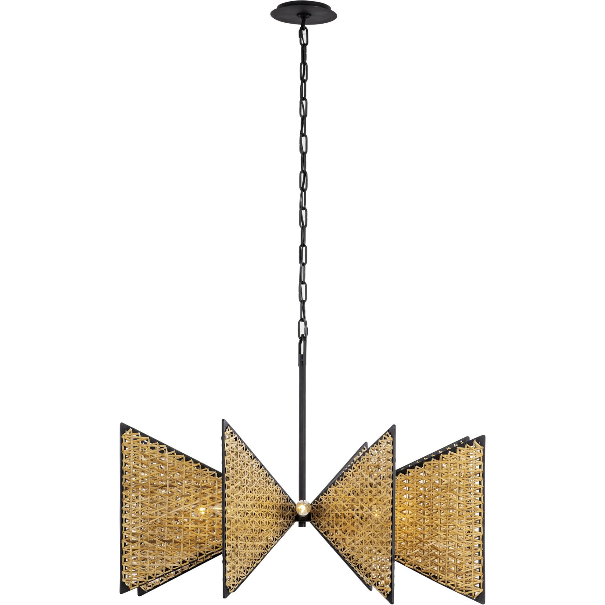 Machina Chandelier by Varaluz in matte black/sulihiya. Made from unique in a cottage & farmhouse style.