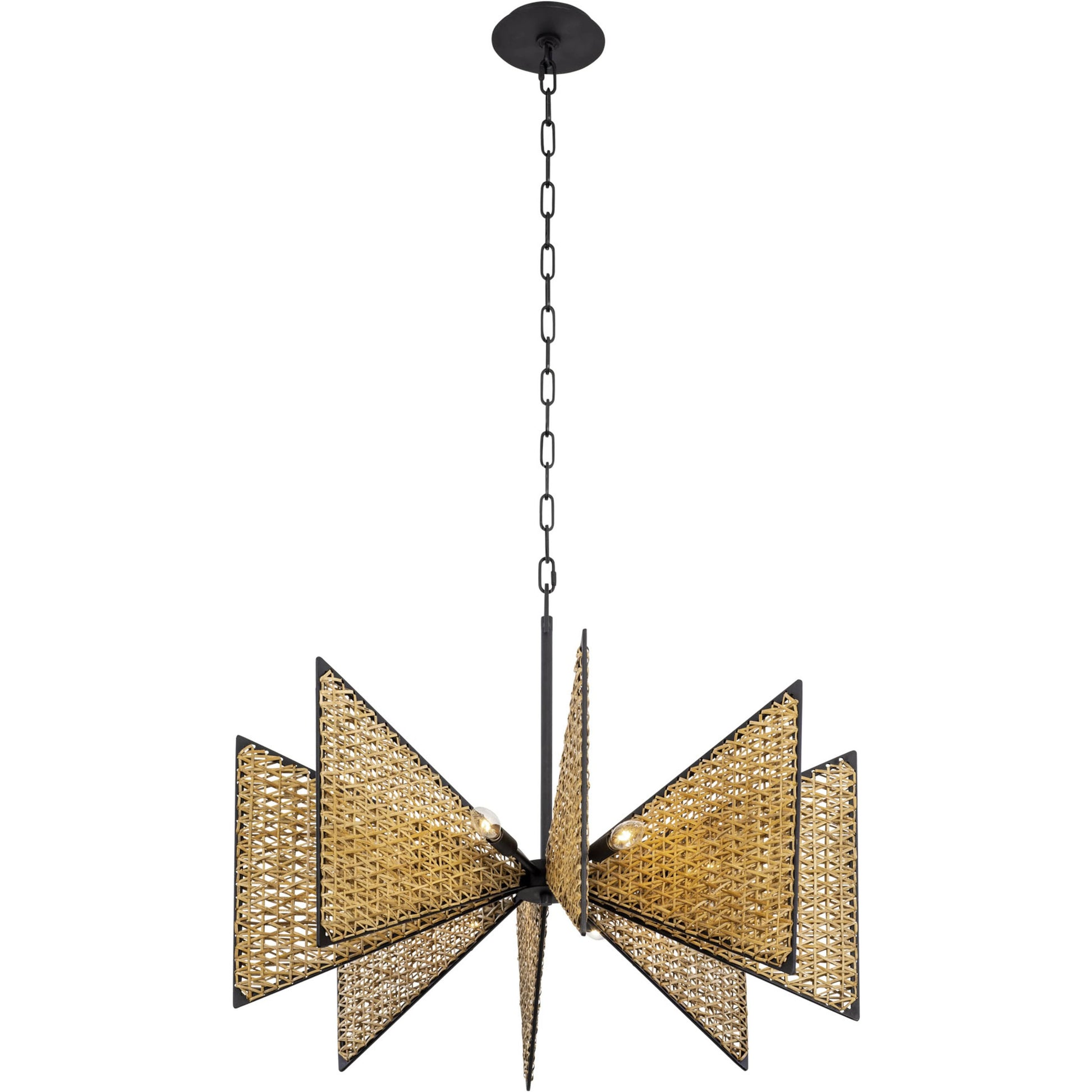 Machina Chandelier by Varaluz in matte black/sulihiya. Made from unique in a cottage & farmhouse style.