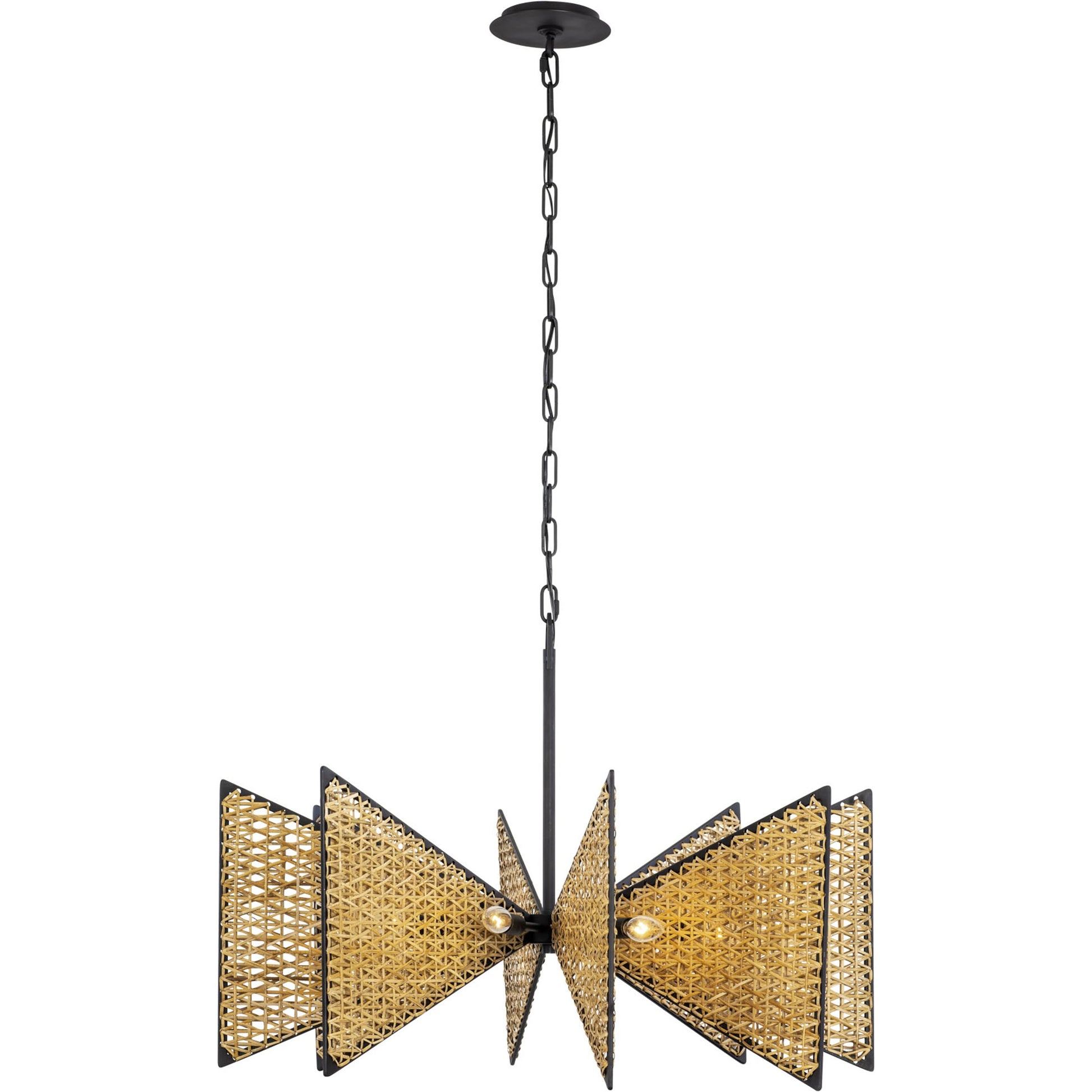 Machina Chandelier by Varaluz in matte black/sulihiya. Made from unique in a cottage & farmhouse style.