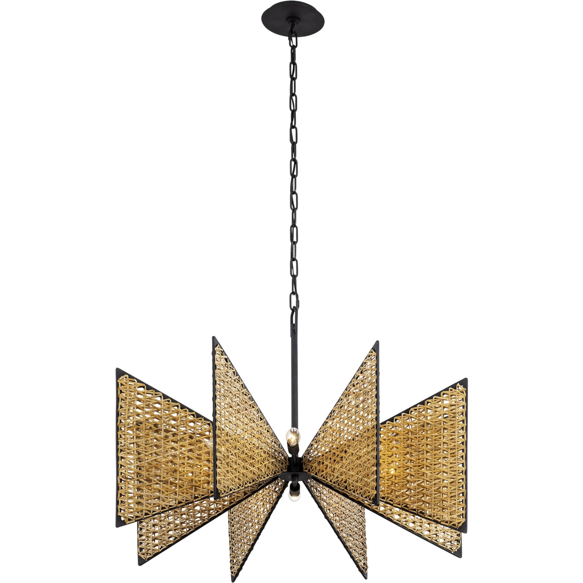 Machina Chandelier by Varaluz in matte black/sulihiya. Made from unique in a cottage & farmhouse style.