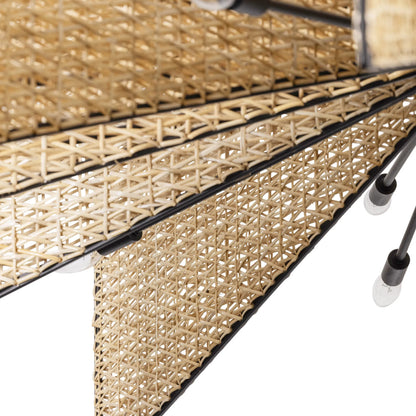 Machina Chandelier by Varaluz in matte black/sulihiya. Made from unique in a cottage & farmhouse style.