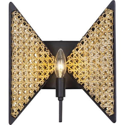 Machina Sconce by Varaluz in matte black/sulihiya. Made from unique in a cottage & farmhouse style.