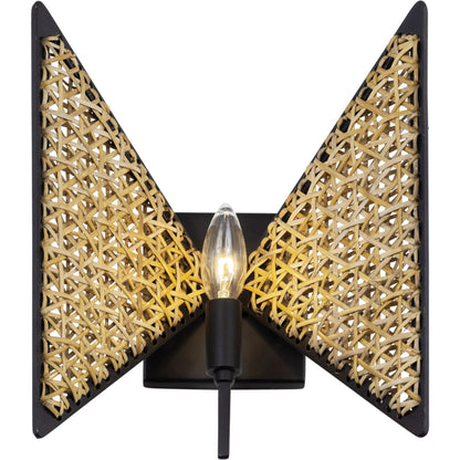 Machina Sconce by Varaluz in matte black/sulihiya. Made from unique in a cottage & farmhouse style.