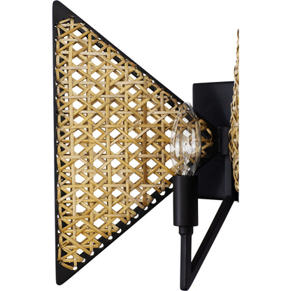 Machina Sconce by Varaluz in matte black/sulihiya. Made from unique in a cottage & farmhouse style.
