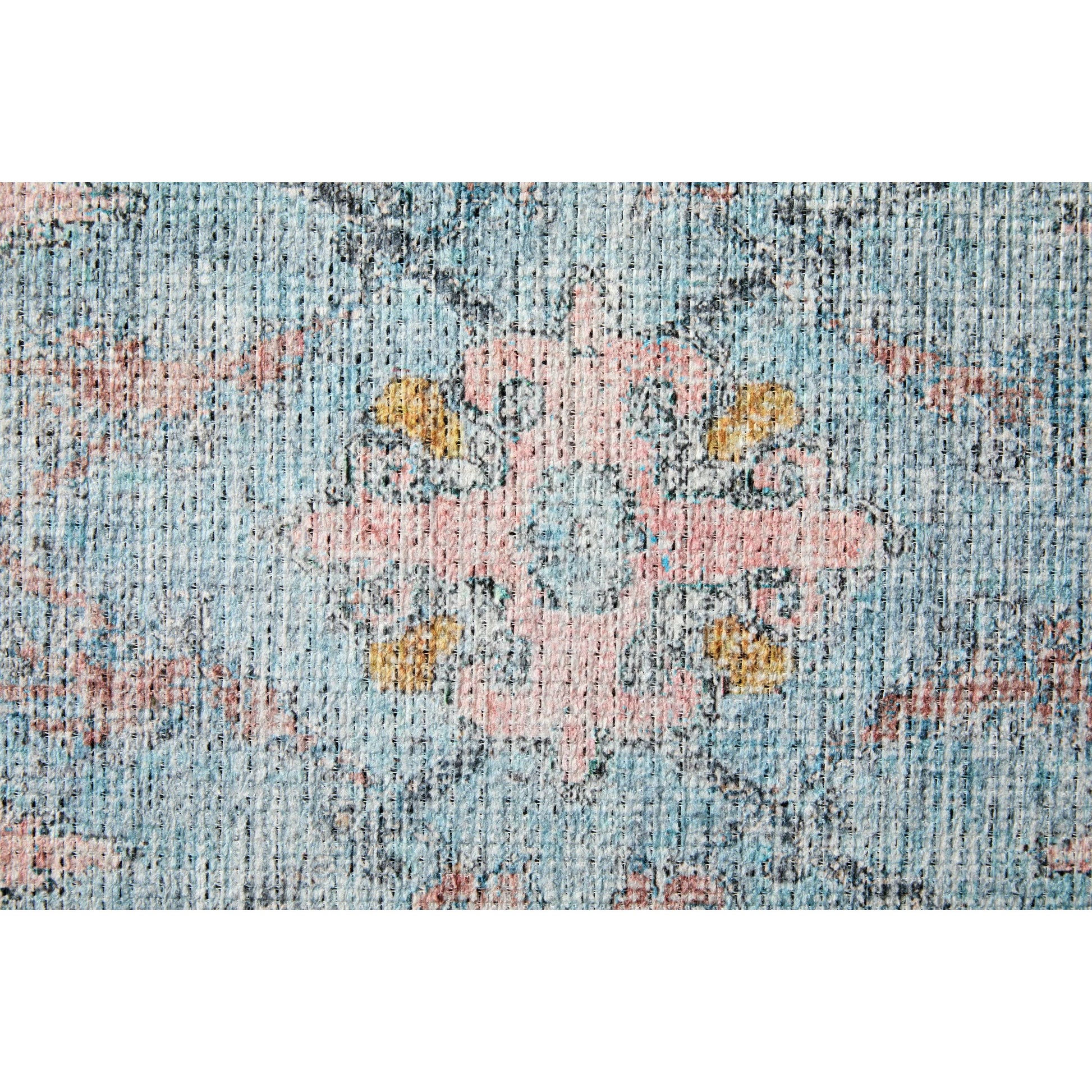 Percy Transitional Rug - 39AFF by Feizy in blue, gray, orange. Made from polyester in a unique style.