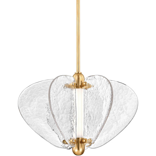 Freya Pendant by Corbett in vintage brass. Made from brass in a unique style.