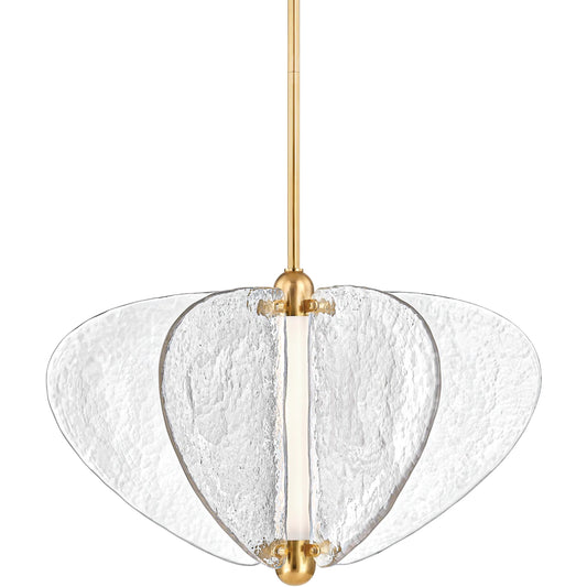 Freya Pendant by Corbett in vintage brass. Made from brass in a unique style.