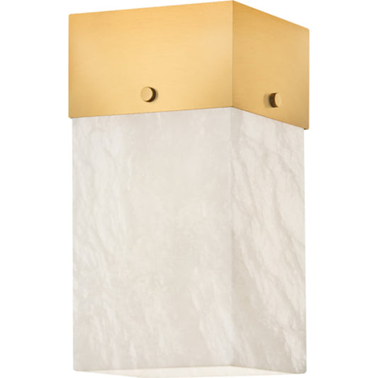Times Square Wall Sconce by Hudson Valley in aged brass. Made from steel in a transitional style.