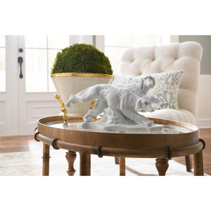 Bamboo Cocktail Table by Chelsea House in antique gold. Made from metal, glass in a eclectic & global style.