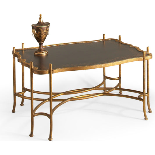 Jacob Coffee Table by Chelsea House in black, gold. Made from unique in a traditional style.