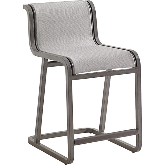 Del Mar Counter Stool by Tommy Bahama Outdoor in gray. Made from unique in a modern style.