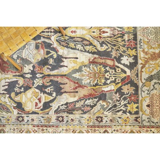 Jurassic Rug - Charcoal, Beige by Exquisite Rugs in charcoal, beige. Made from new zealand wool in a unique style.