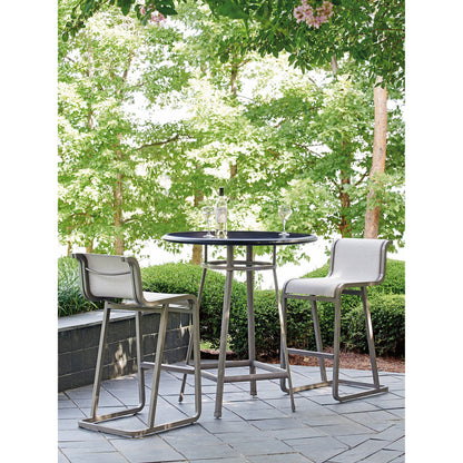 Del Mar High/Low Bistro Table by Tommy Bahama Outdoor in satin black. Made from unique in a unique style.