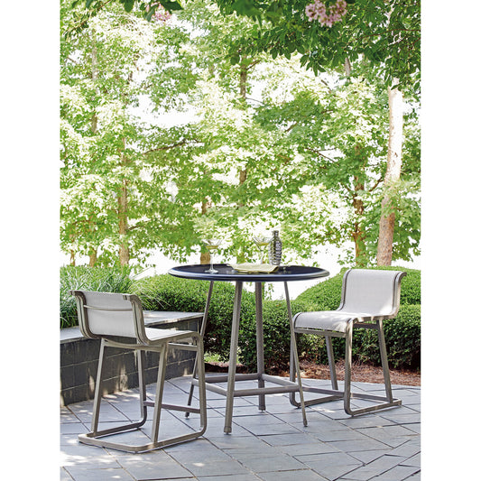 Del Mar Counter Stool by Tommy Bahama Outdoor in gray. Made from unique in a modern style.