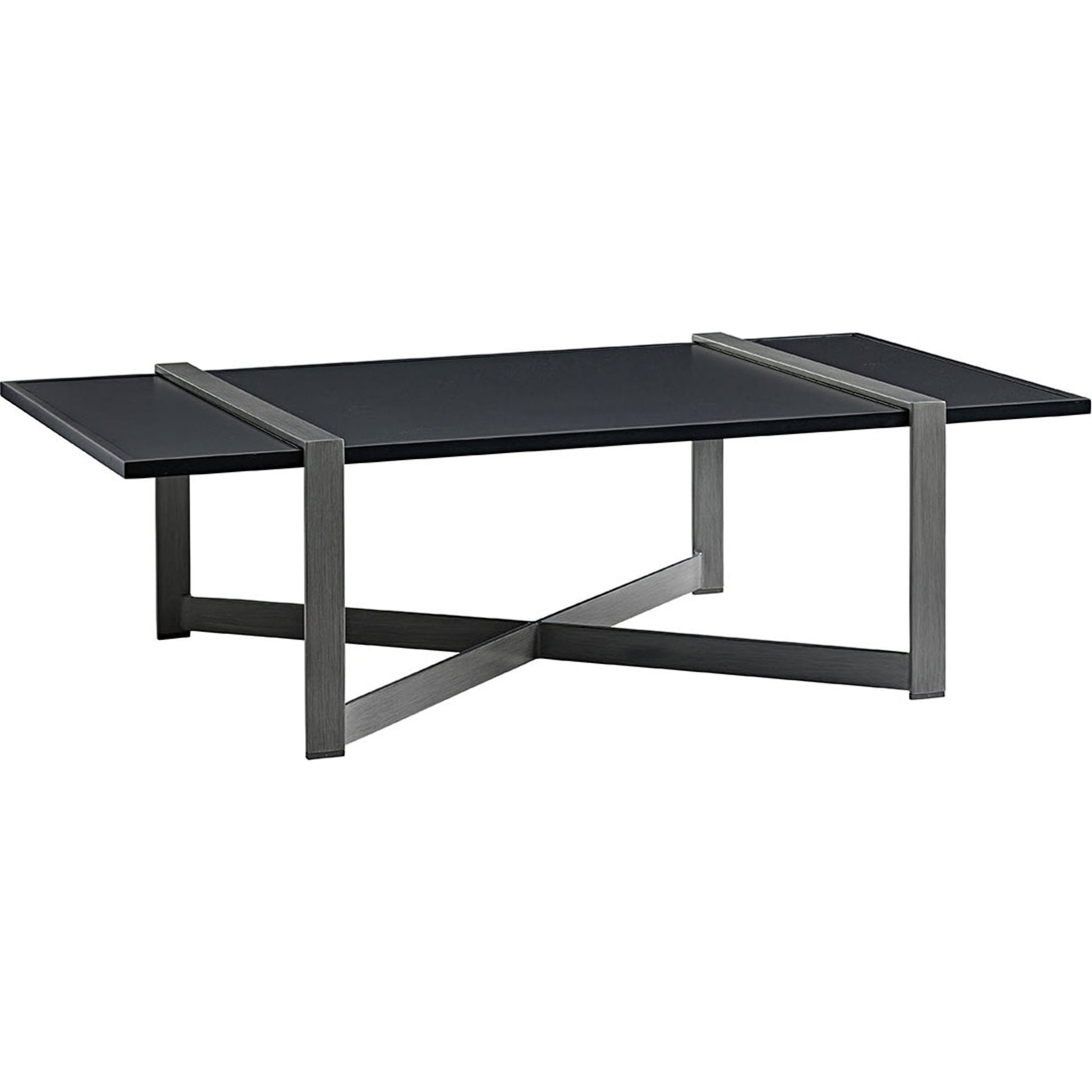 Del Mar Rectangular Cocktail Table by Tommy Bahama Outdoor in platinum gray. Made from unique in a modern style.