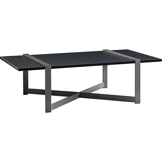 Del Mar Rectangular Cocktail Table by Tommy Bahama Outdoor in platinum gray. Made from unique in a modern style.