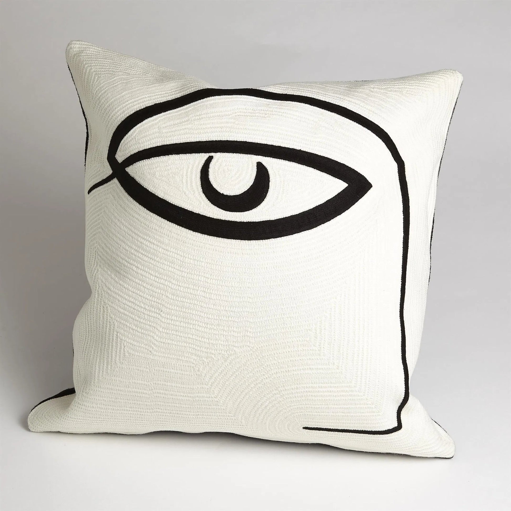 Horus Pillow by Global Views in natural. Made from shell 100% cotton, lining 100% cotton in a modern style.
