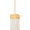 Aged Brass / 5.50" x 11.25", White