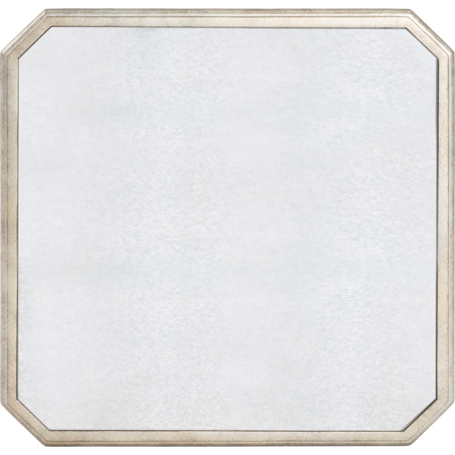 005 S-242494 | Closeup | Celeste Mirrored End Table by Butler Specialty Company in silver and mirror. Made from poplar hardwood solids, mdf in a modern style.