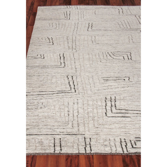 Aldridge Geometric Rug by Exquisite Rugs in ivory, gray, beige. Made from wool, bamboo silk in a unique style.