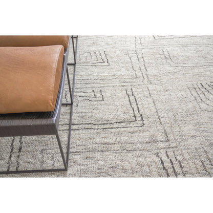 Aldridge Geometric Rug by Exquisite Rugs in ivory, gray, beige. Made from wool, bamboo silk in a unique style.