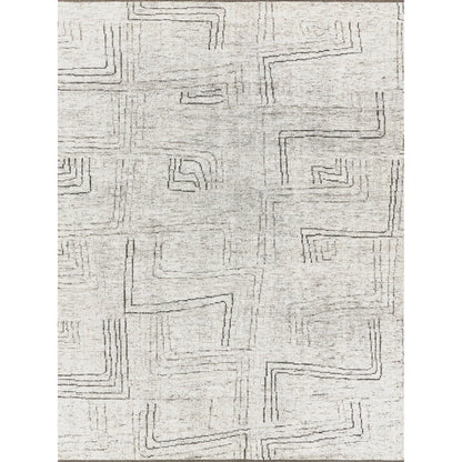 Aldridge Geometric Rug by Exquisite Rugs in ivory, gray, beige. Made from wool, bamboo silk in a unique style.