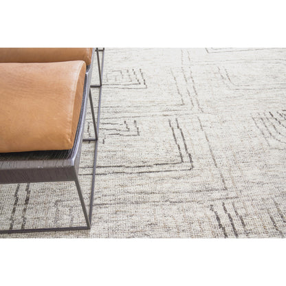 Aldridge Geometric Rug by Exquisite Rugs in ivory, gray, beige. Made from wool, bamboo silk in a unique style.