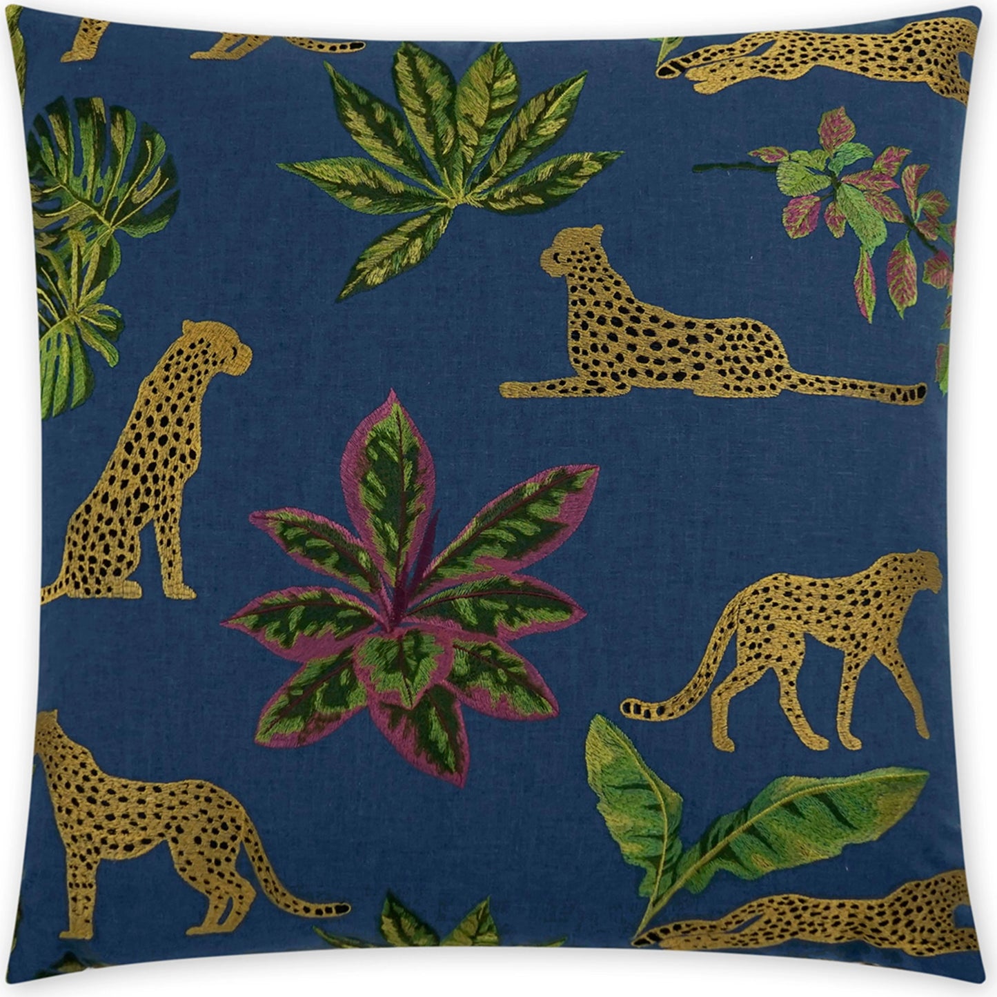 002 SI-2028831 | Primary Silo | Verdant Throw Pillow by DV Kap Home in lagoon. Made from 52% polyester, 48% cotton in a modern style.