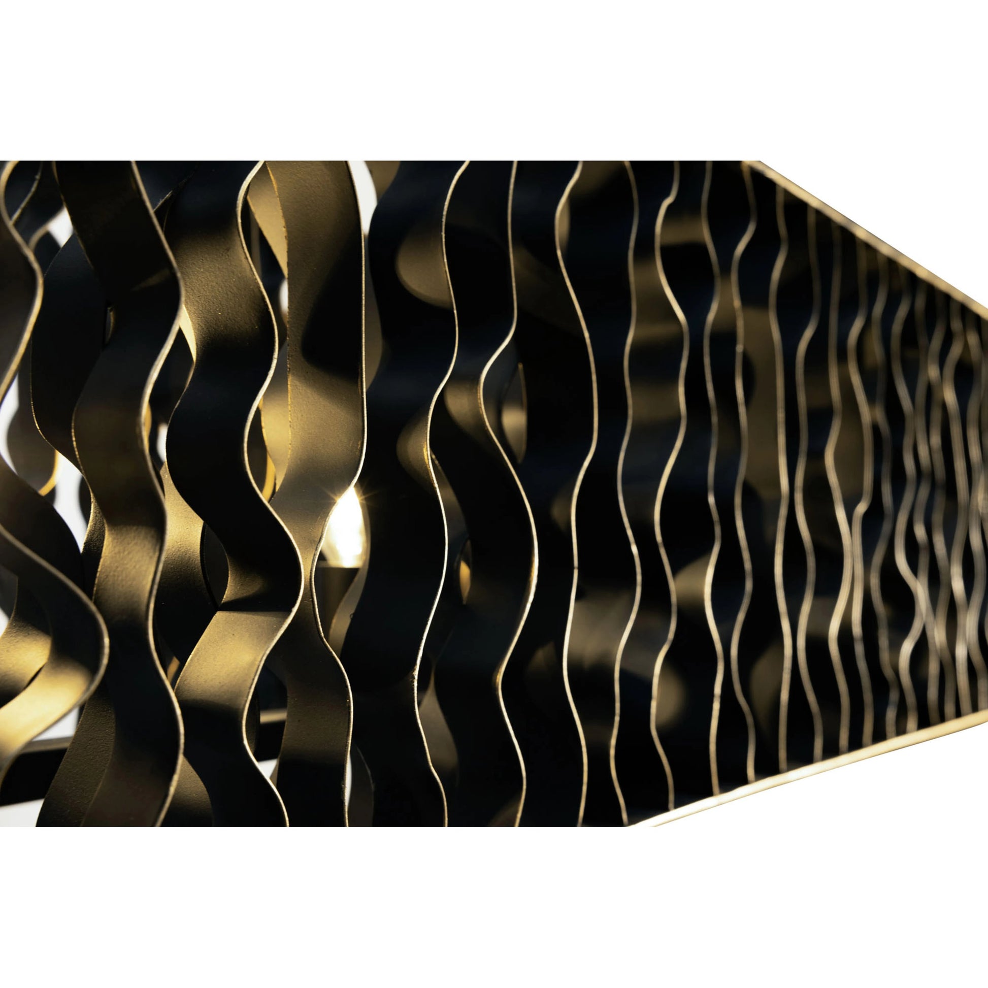 Estela Linear Pendant by Varaluz in matte black/french gold. Made from unique in a modern style.