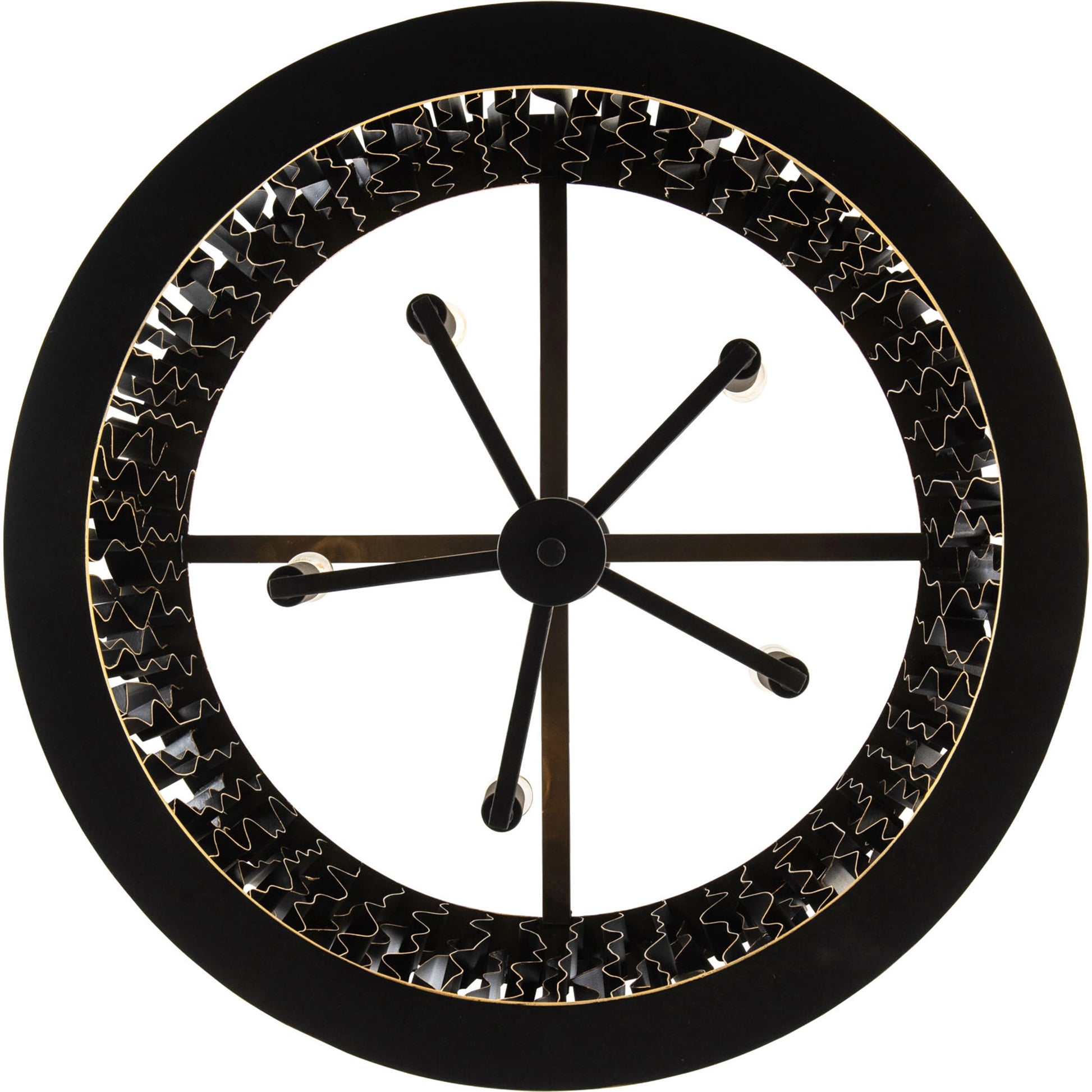 Estela Pendant by Varaluz in matte black/french gold. Made from unique in a modern style.