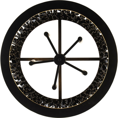Estela Pendant by Varaluz in matte black/french gold. Made from unique in a modern style.