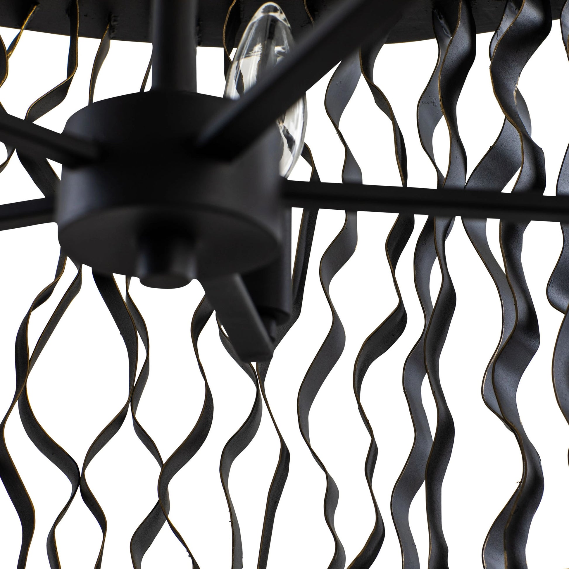 Estela Pendant by Varaluz in matte black/french gold. Made from unique in a modern style.