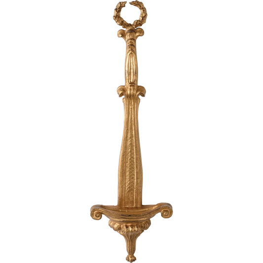 Plate Holder by Chelsea House in antique gold ``. Made from metal in a traditional style.