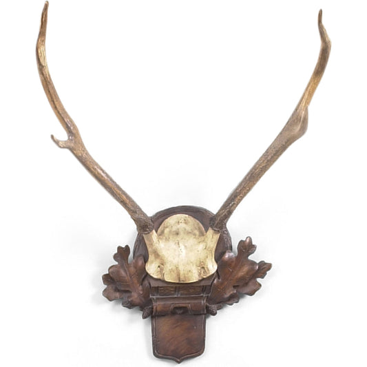 Deer Antlers by Chelsea House in hand finished oak. Made from hand finished in a rustic style.