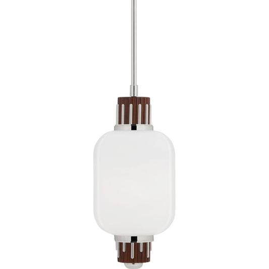 Peekskill Pendant by Hudson Valley in polished nickel. Made from brass in a modern style.