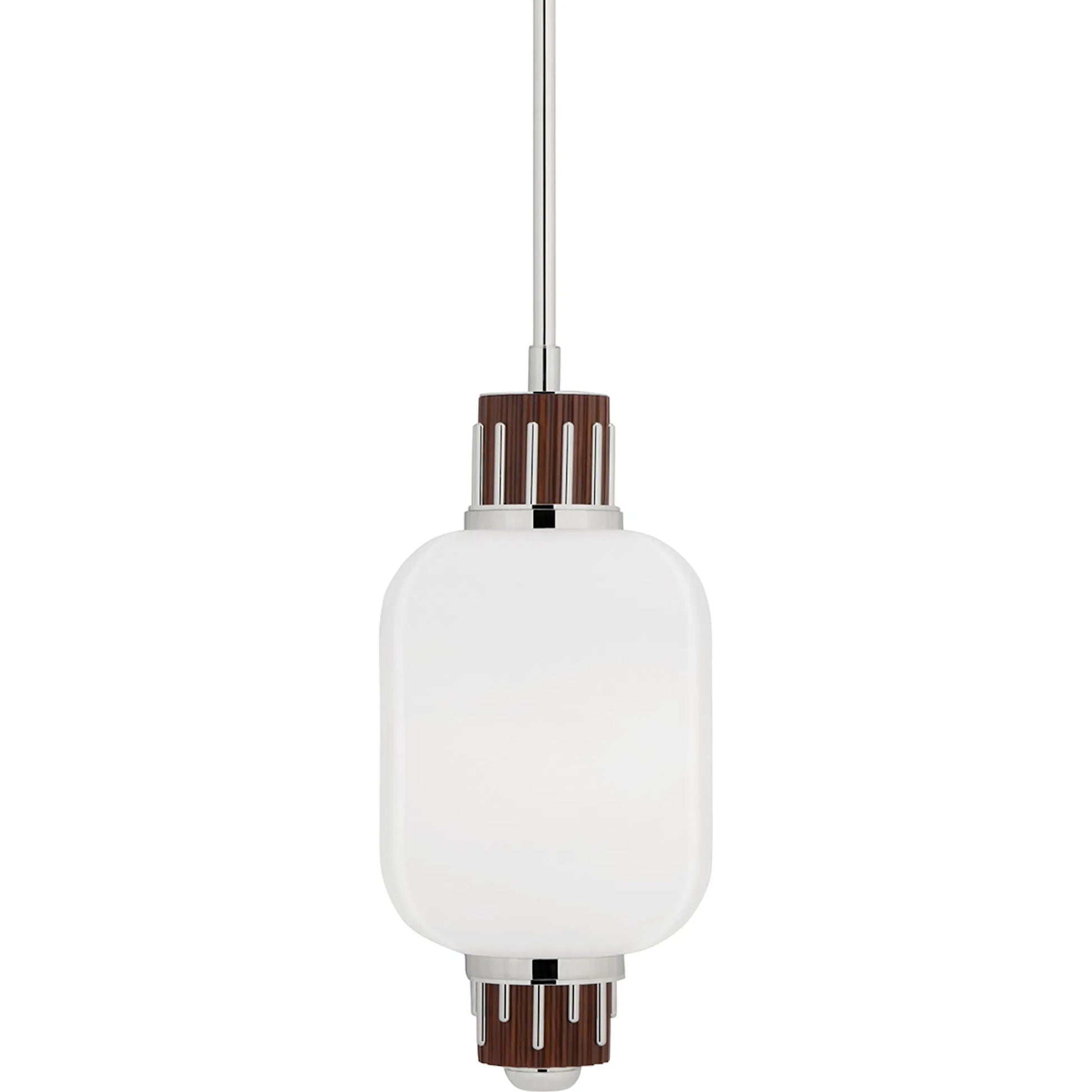 Peekskill Pendant by Hudson Valley in polished nickel. Made from brass in a modern style.