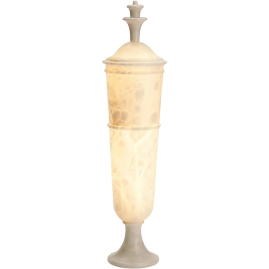 001 SR-891217 | Primary Silo | Alexander Lighted Urn by Global Views. Made from alablaster in a transitional style.