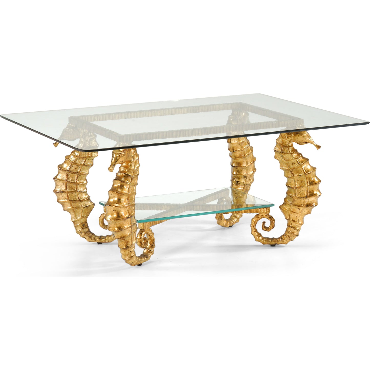 002 SR-383853 | Additional Silo | Seahorse Coffee Table by Chelsea House. Made from unique in a coastal style.