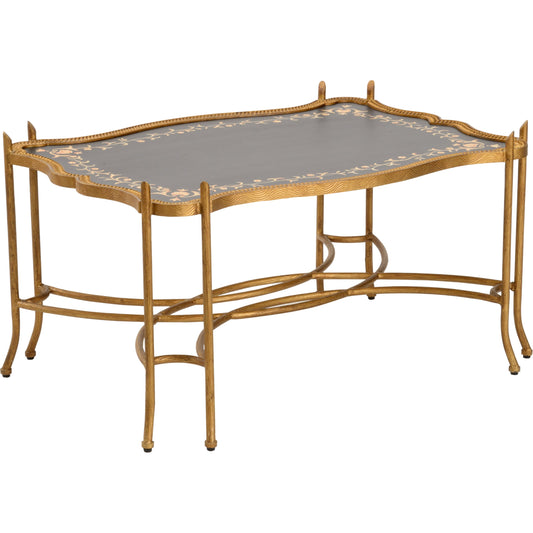 Jacob Coffee Table by Chelsea House in black, gold. Made from unique in a traditional style.